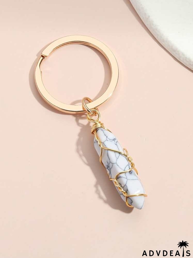 Geo Charm Keychain