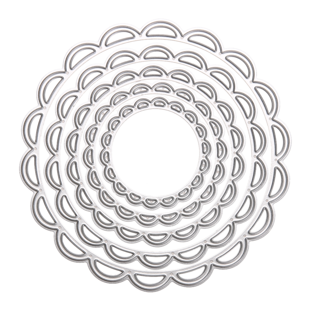 

5pcs Circular Pattern - Paper Craft Cutting Dies, 501 Original