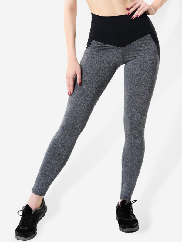 Mature Women Fashion Leggings Stitching Hip Lifting High Waist Sweatpants Yoga Pants