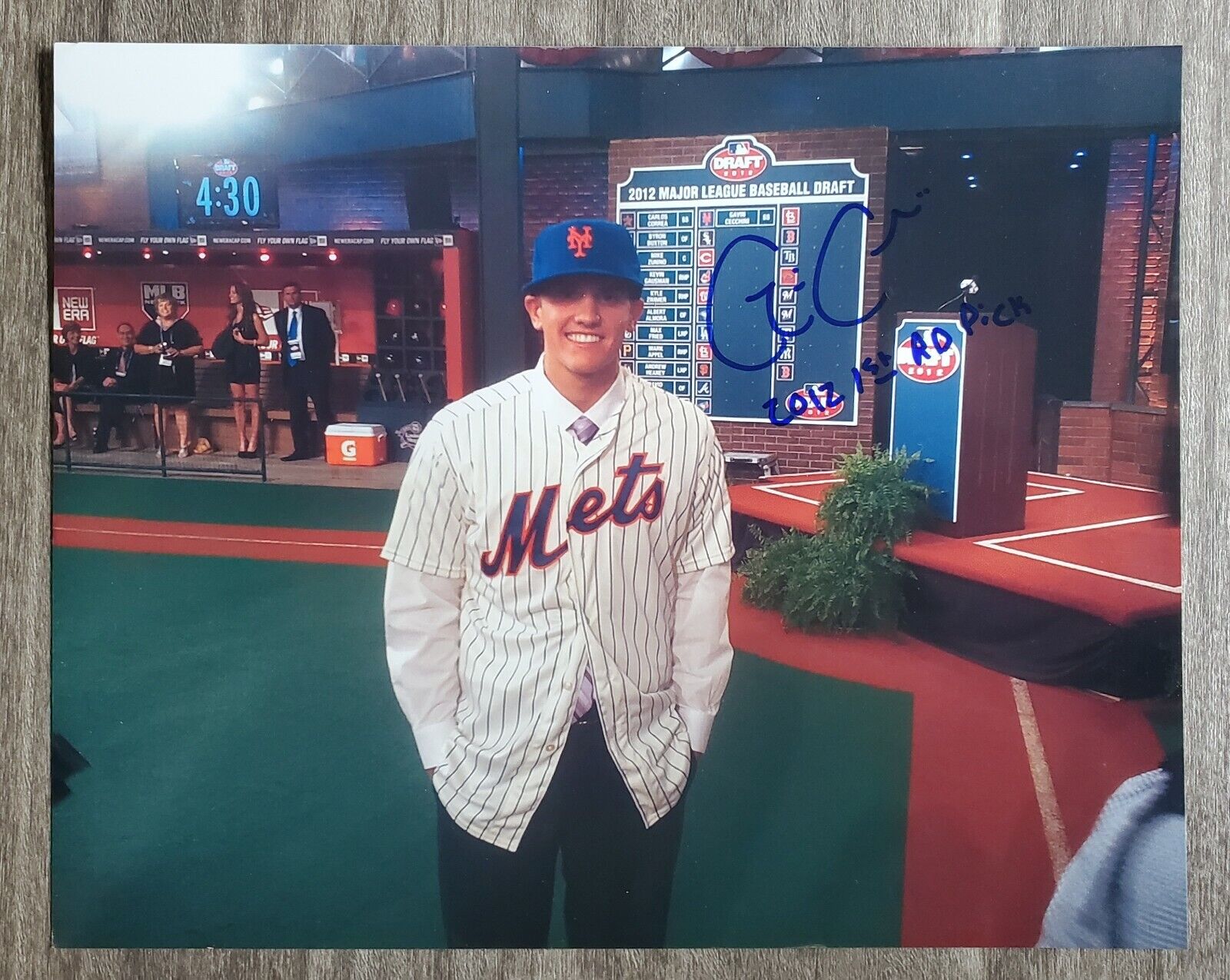 Gavin Cecchini Signed 8x10 Photo Poster painting New York Mets NY RAD