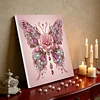 DIY Pearl Painting Butterfly for Home Wall Decor with Frame(25x25cm)