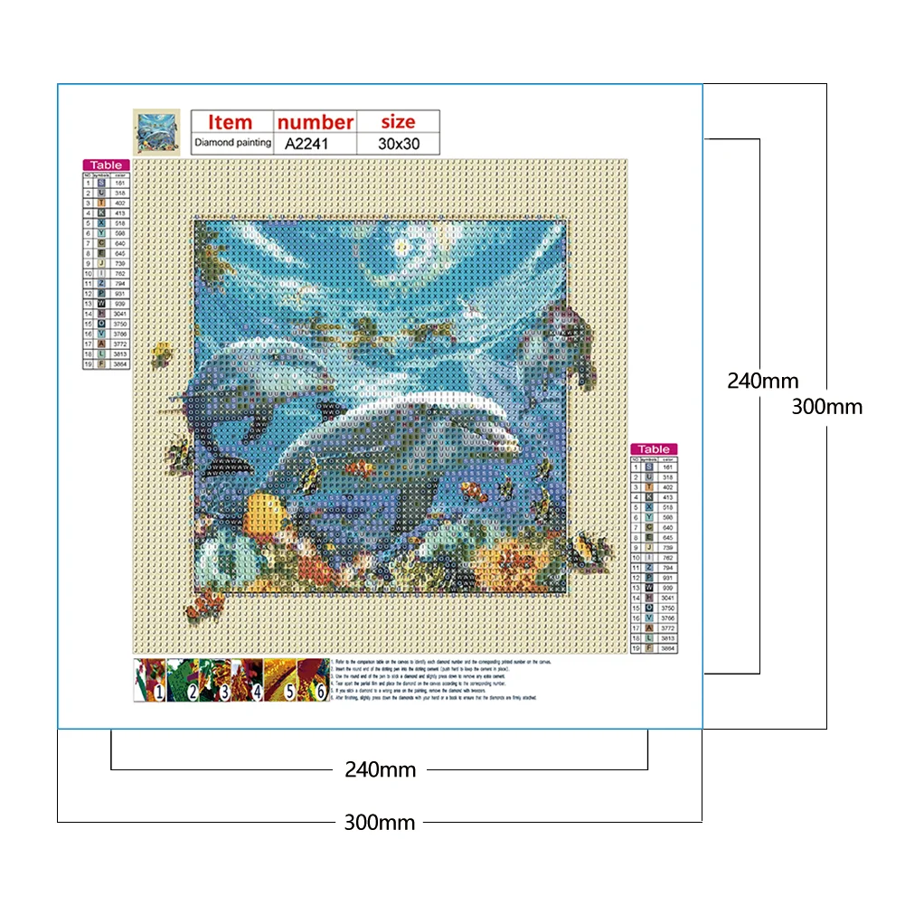 Diamond Painting - Full Round/Square Drill - Animals(30*30 - 50*50cm)