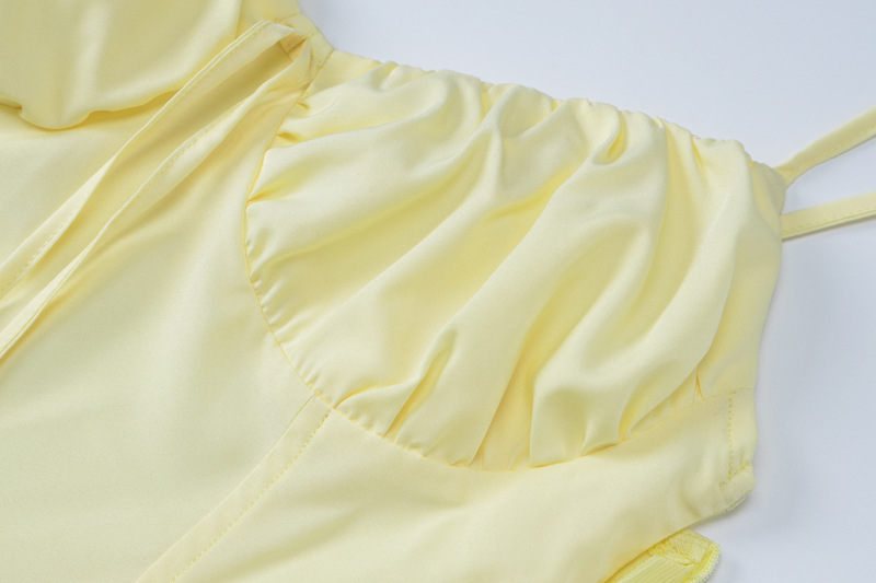 Mozision Spaghetti Strap Backless Pleated Long Dress For Women Fashion Lace Up Sleeveless A-line Loose Sexy Maxi Dress 2024