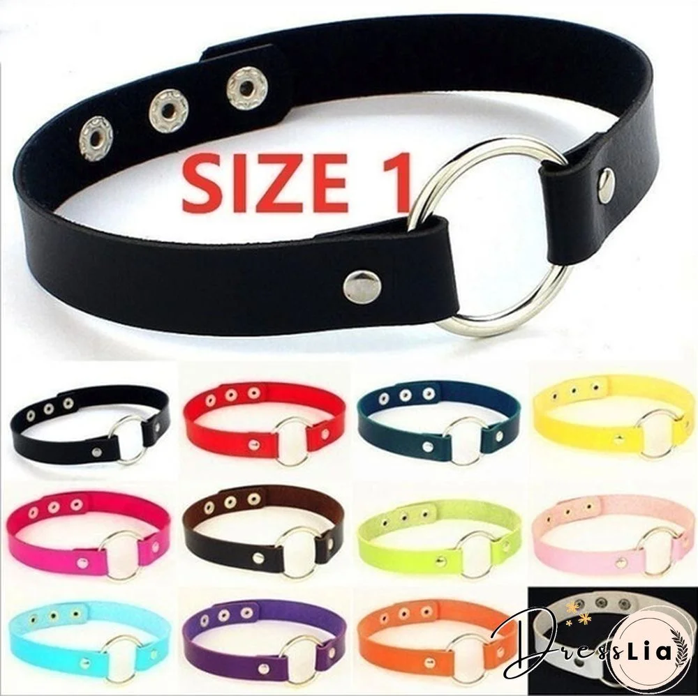 1 Pieces Handmade Heart Pendant Choker Laser Light Necklace Punk Leather Collar Chocker Necklace Torques