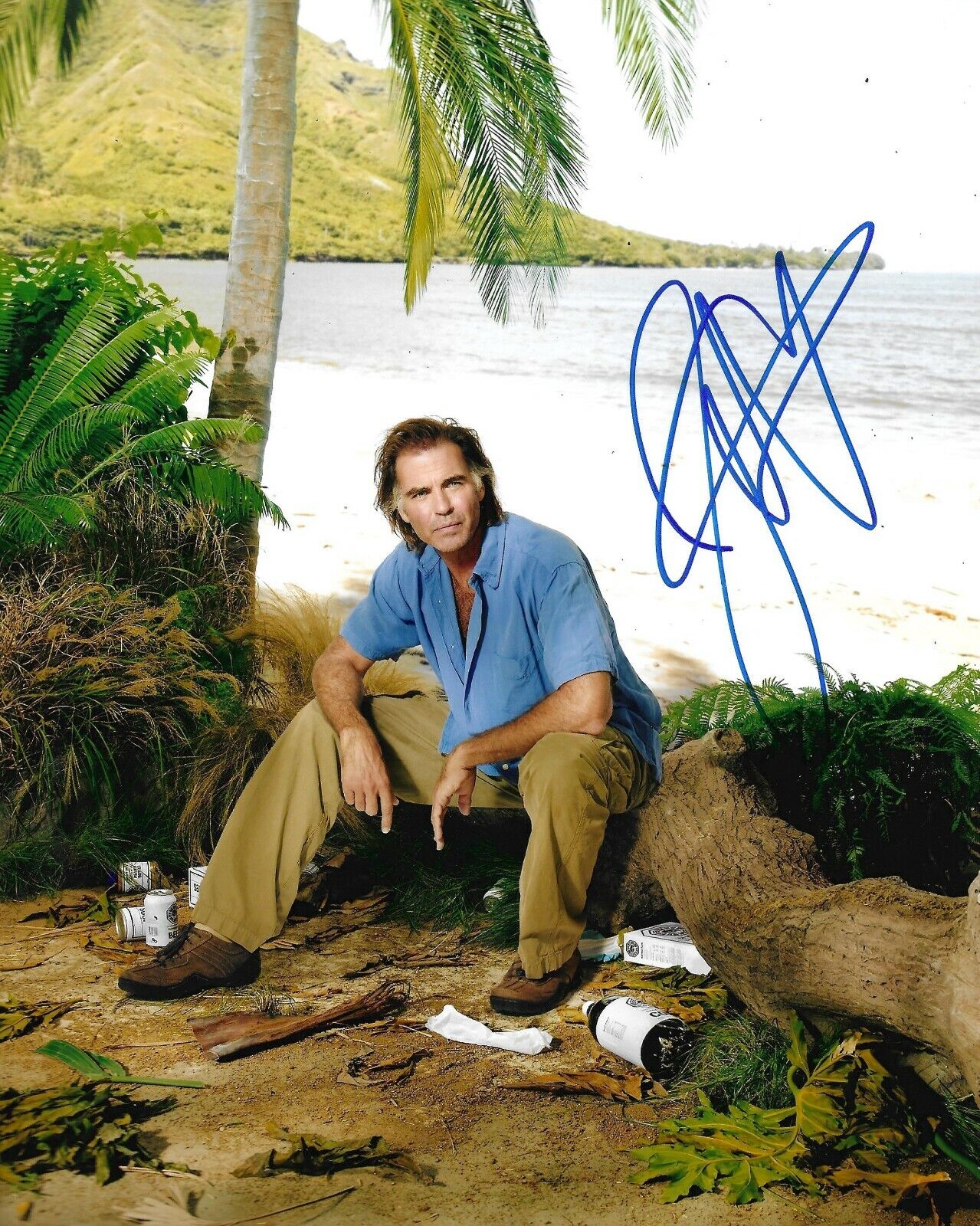 Jeff Fahey Signed Lost 10x8 Photo Poster painting AFTAL