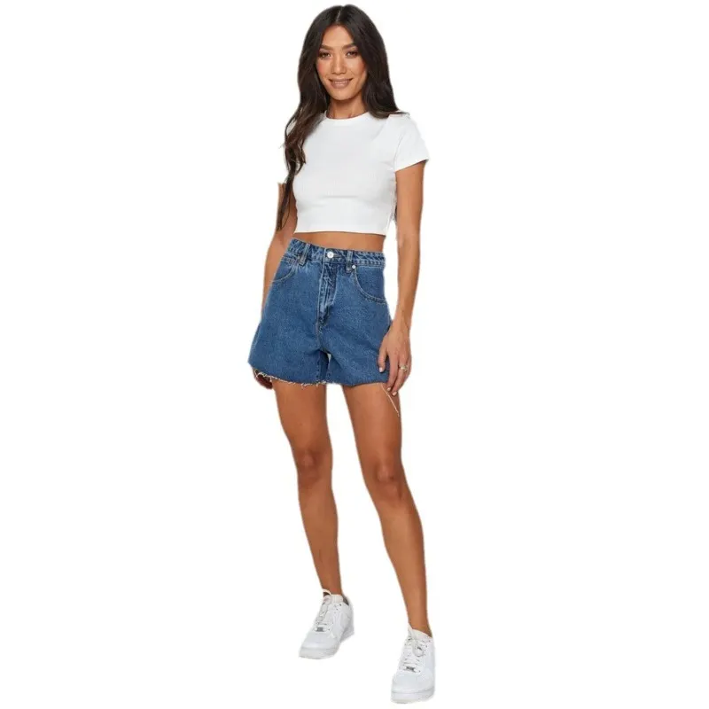 Churchf Churchf Hot Wish New! Spring And Summer Fashion Versatile Short Crop Short Sleeve T-Shirt
