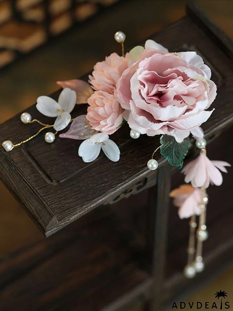 Flower Decor Hair Clip