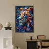 (40*60cm)Flower Lion - Full Round Drill Diamond Painting