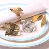 Golden Silver Leaf Catering Napkin Ring
