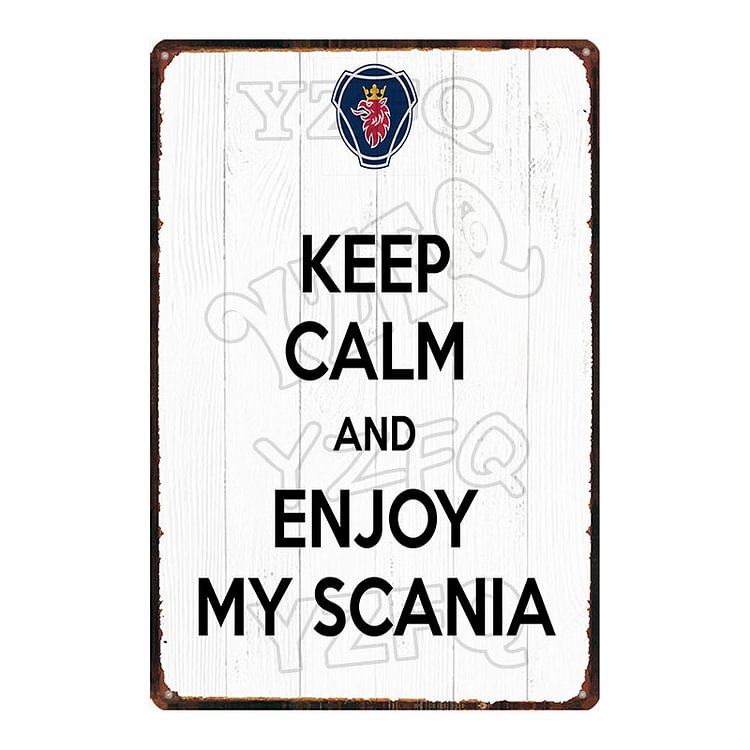 【20*30cm/30*40cm】Scania Trucks - Vintage Tin Signs/Wooden Signs