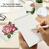 2 Pack Rose DIY Diamond Art Spiral Notebook Kit 80 Pages No Lines