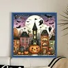 Halloween Cottage - 11CT Stamped Cross Stitch - 50*50cm - Halloween