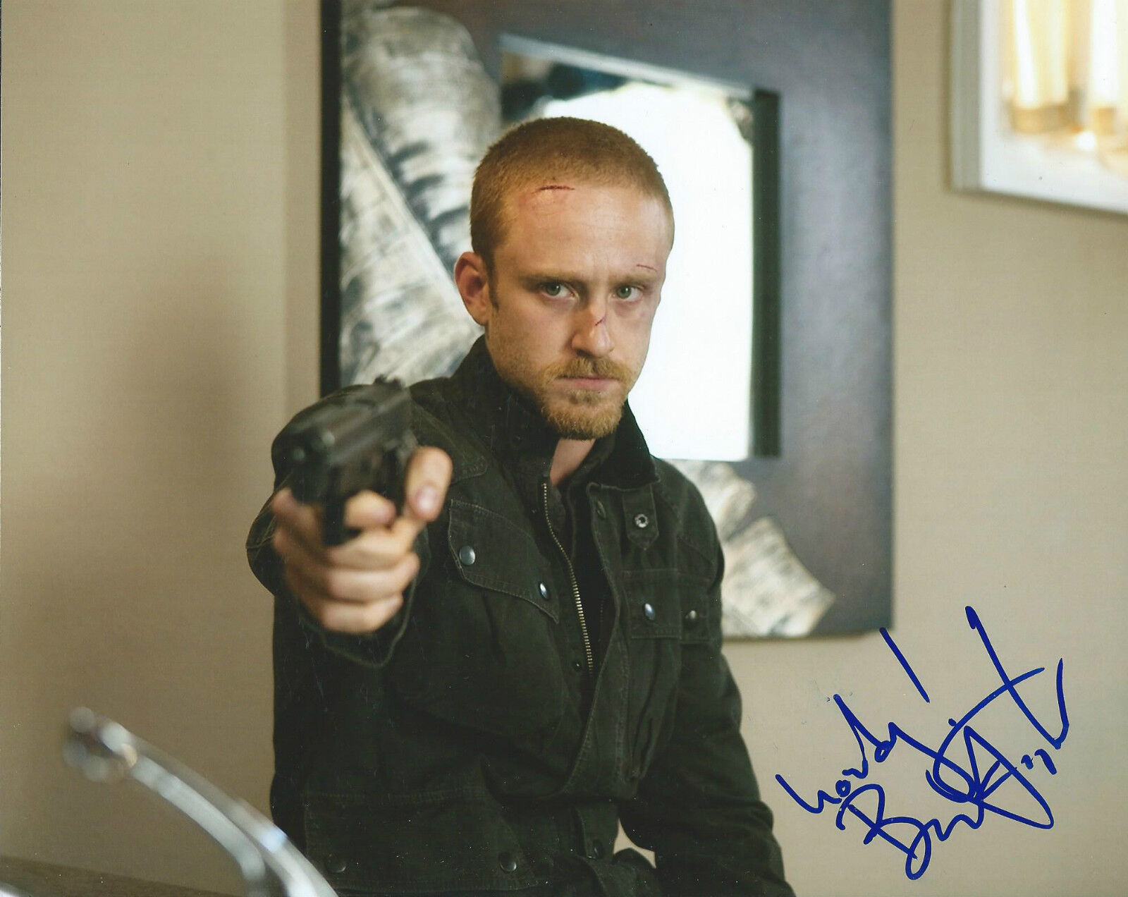 **GFA The Messenger Movie *BEN FOSTER* Signed 8x10 Photo Poster painting MH7 COA*