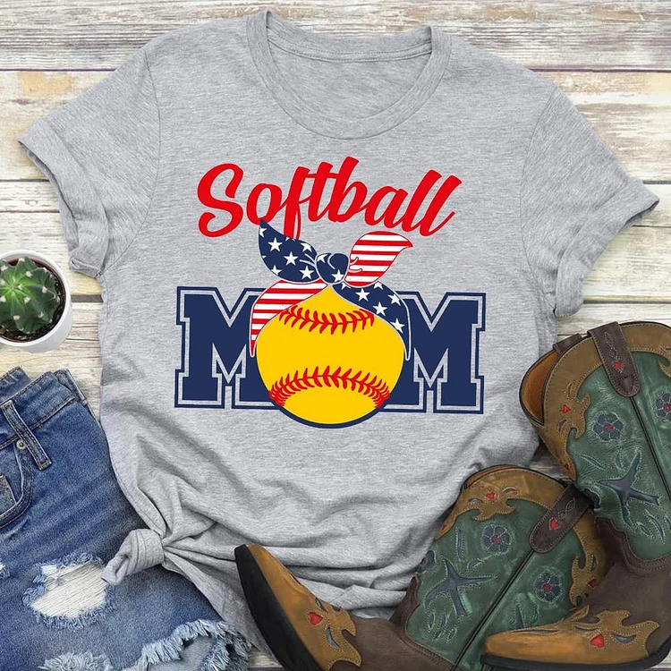 AL™ softball momT-shirt Tee -01356-Annaletters