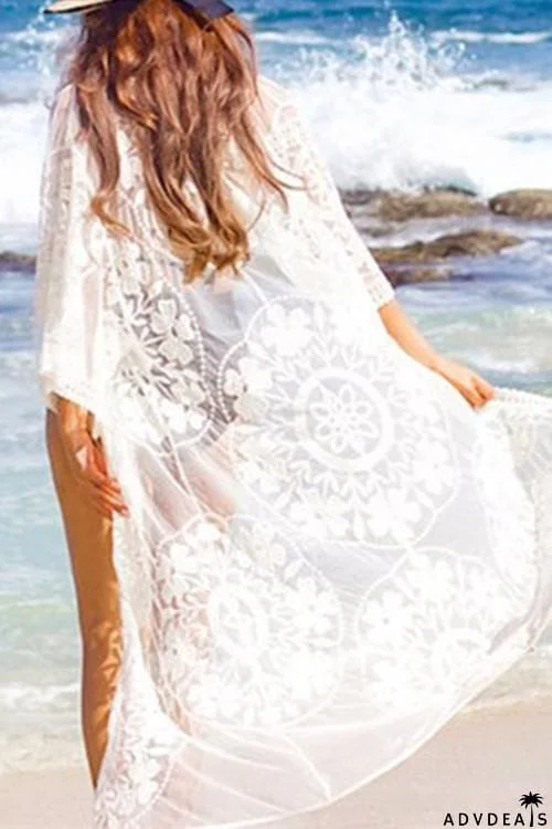 Knot Lace Cover Up