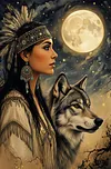 Luxury AB Velvet Diamond Painting Kit - Beauty and the Wolf