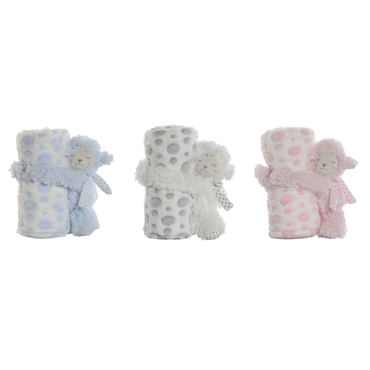 Gift Set for Babies Home ESPRIT Blue Beige Pink Polyester (3 Units)