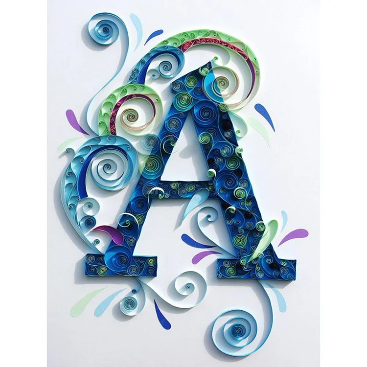 Paper Quilling (A) - Full Round Drill Diamond Painting - 30x40cm(Canvas)
