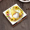 Diamond Painting PU Bee Goblin Note Box with 160 Sheets Paper Memo Pad Holder Kit