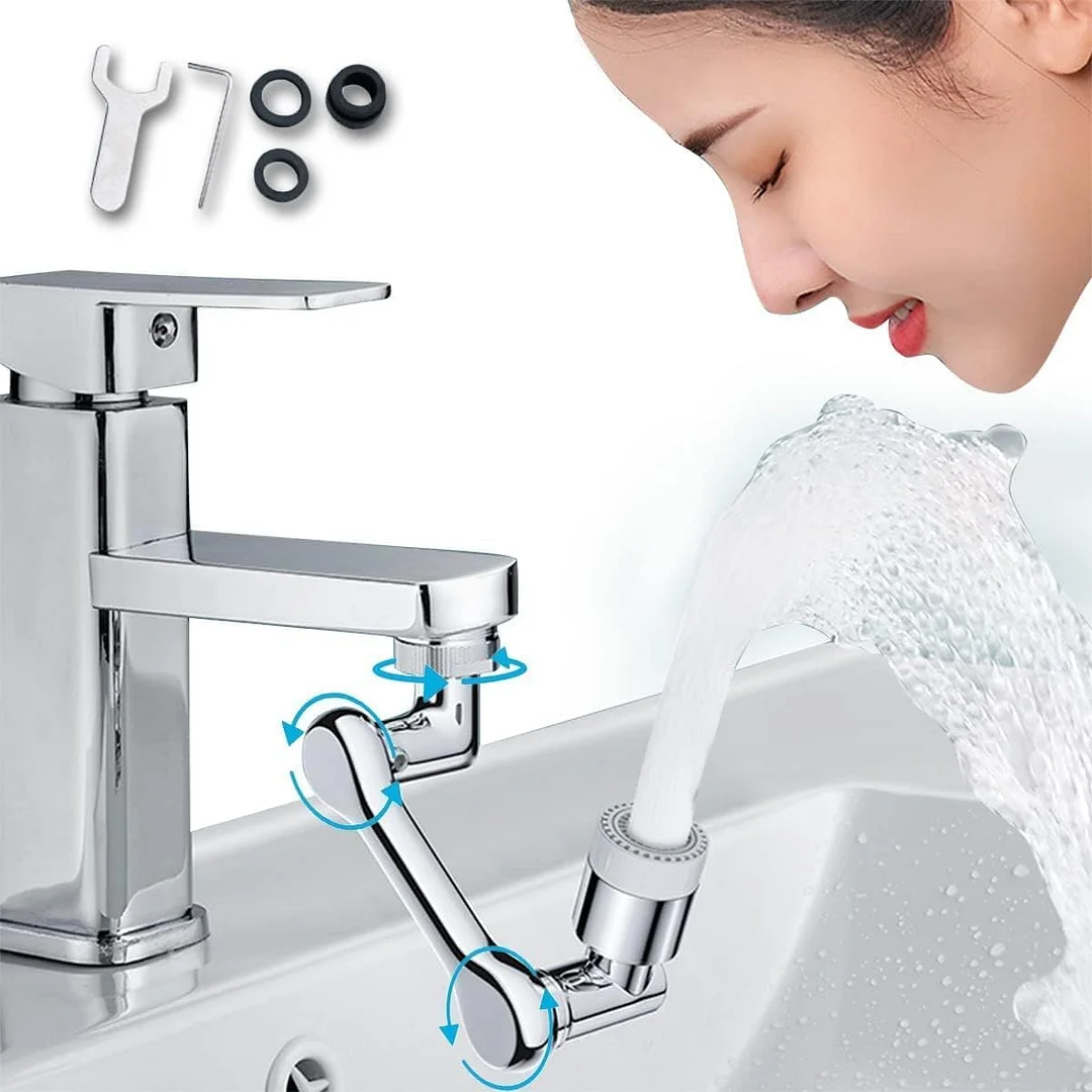 Metal magnetic pull-out three-speed multi-function nozzle