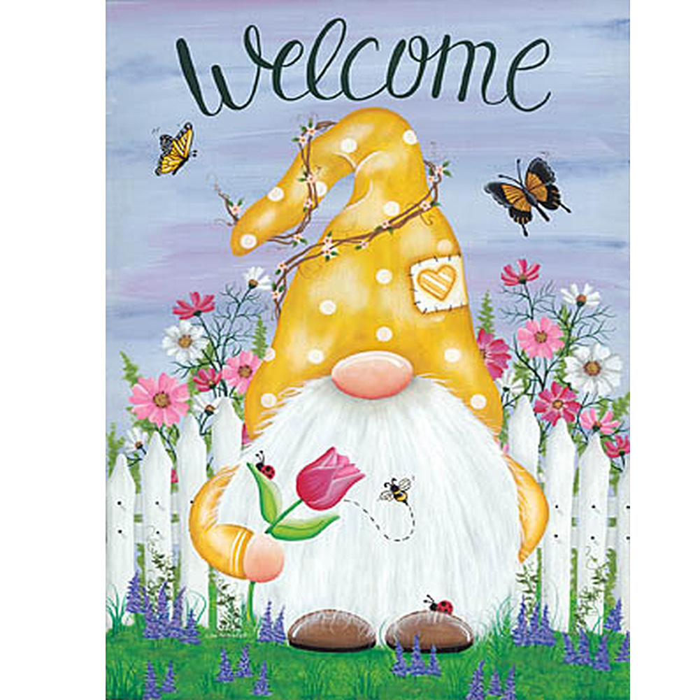 

(Multi-Size) Spring Gnome - Round/Square Drill Diamond Painting - 30*40CM, Round diamond 30*40cm, 501 Original