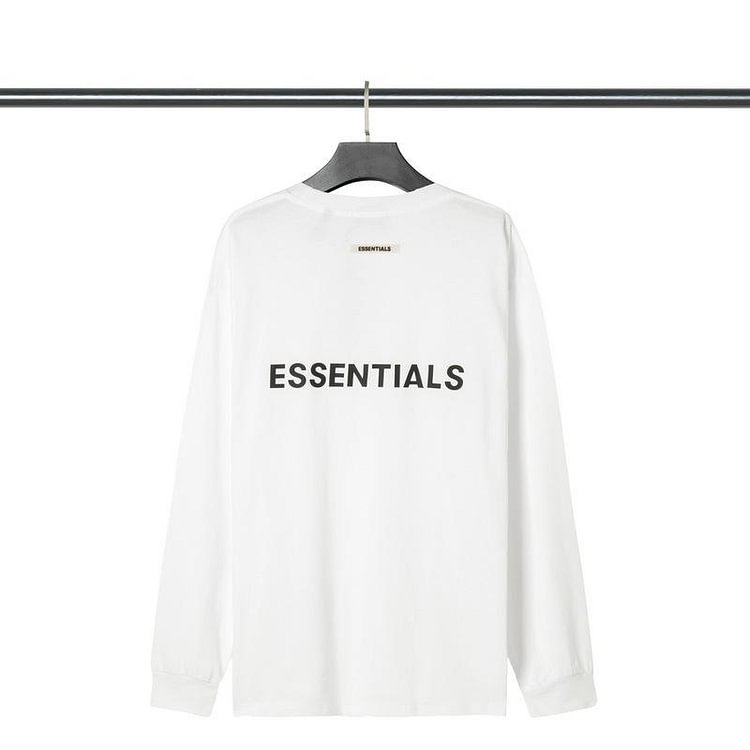 Fog Essentials Long Sleeve round Neck Sweatshirt Double Line Epoxy Letter Crew Neck Pullover