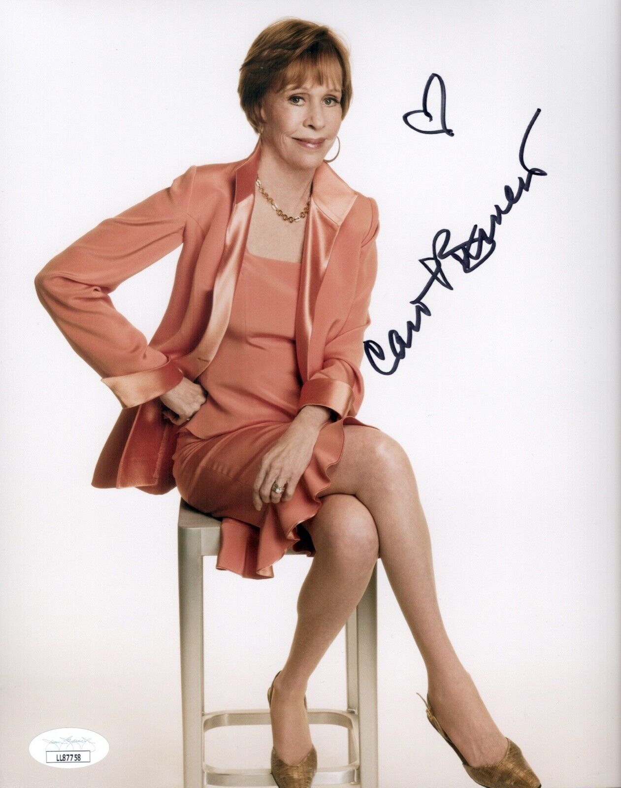 CAROL BURNETT Signed 8X10 Photo Poster painting BURNETT SHOW LUCY Autograph JSA COA Cert