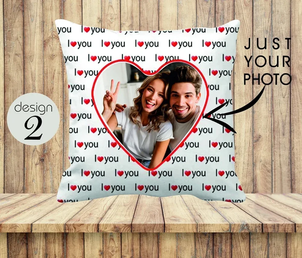 I Love You Pillow Personalized Photo Pillows Gifts for Couple