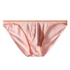 Men's Modal Briefs Ice Silk Low Rise Soft Bikini Brief  