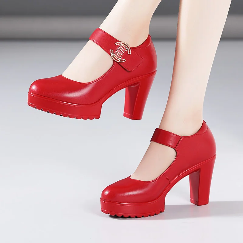 Breakj High Heel 12Cm Cheongsam Model Catwalk Shoes Women's Thick Soles Waterproof Platform Silver Round Head Stage Performance Shoes Women's Singles Shoes