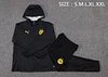 25/26 Dortmund black long zipper Windbreaker Training Jacket Set