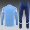 2022/2023 Manchester City Half-Pull Training Suit Blue Football Shirt 1:1 Thai Quality Set love fball
