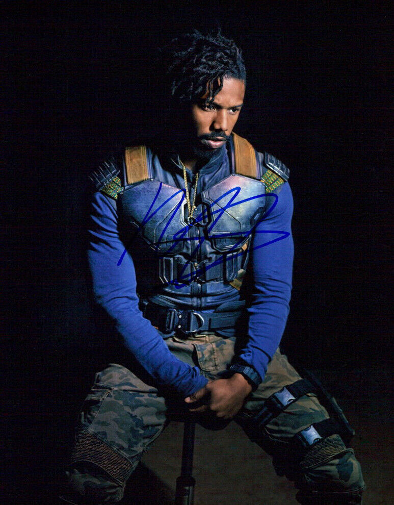 Michael B. Jordan (Black Panther) signed authentic 8x10 Photo Poster painting COA