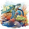 (40*40cm)Turtles - Full Round Drill Diamond Painting