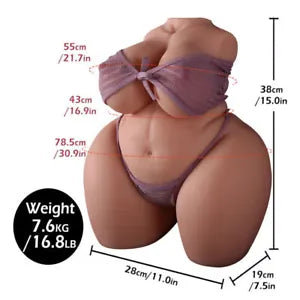 Real BBW TPE Big Ass Sex Doll Fat Realistic Life Chubby Love Doll ...