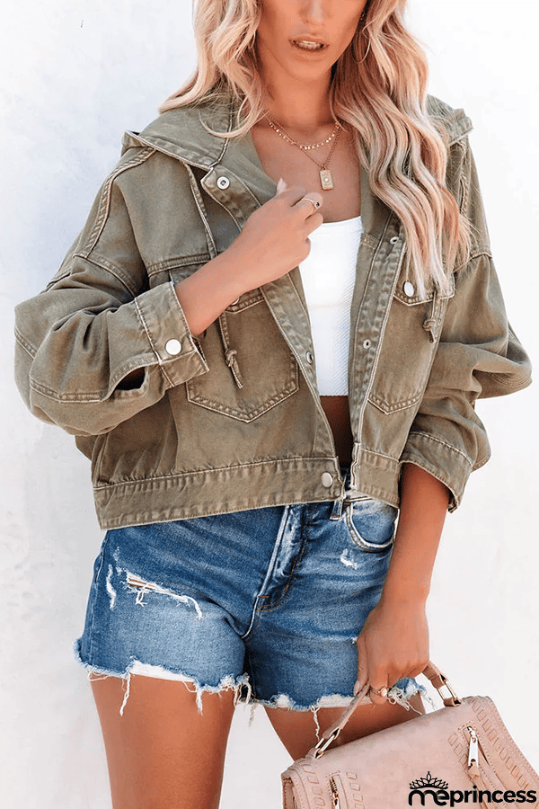Short But Sweet Crop Hooded Jacket
