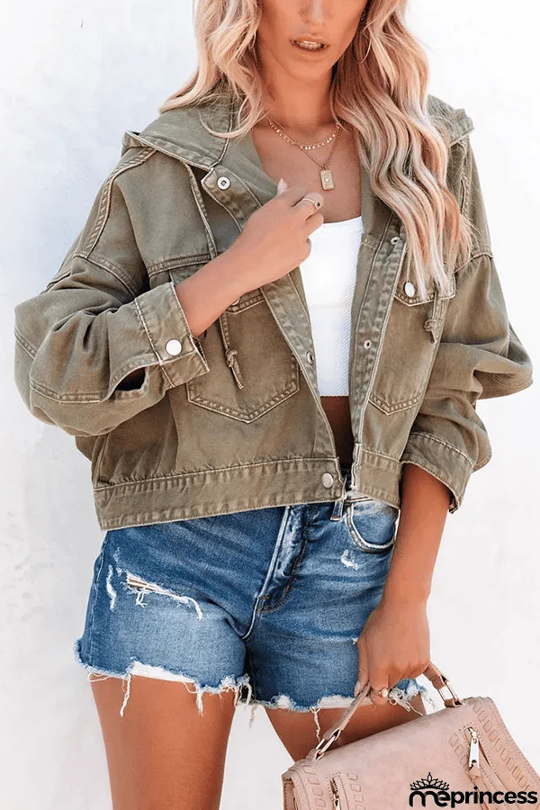 Short But Sweet Crop Hooded Jacket