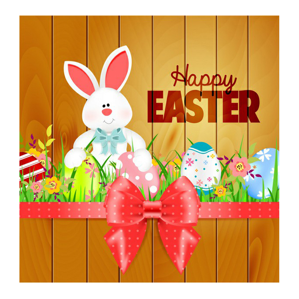 

30*30CM - Round Drill Diamond Painting - Easter Bunny, 501 Original