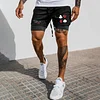 Playing Card Print Gym Performance Shorts by Inlyline