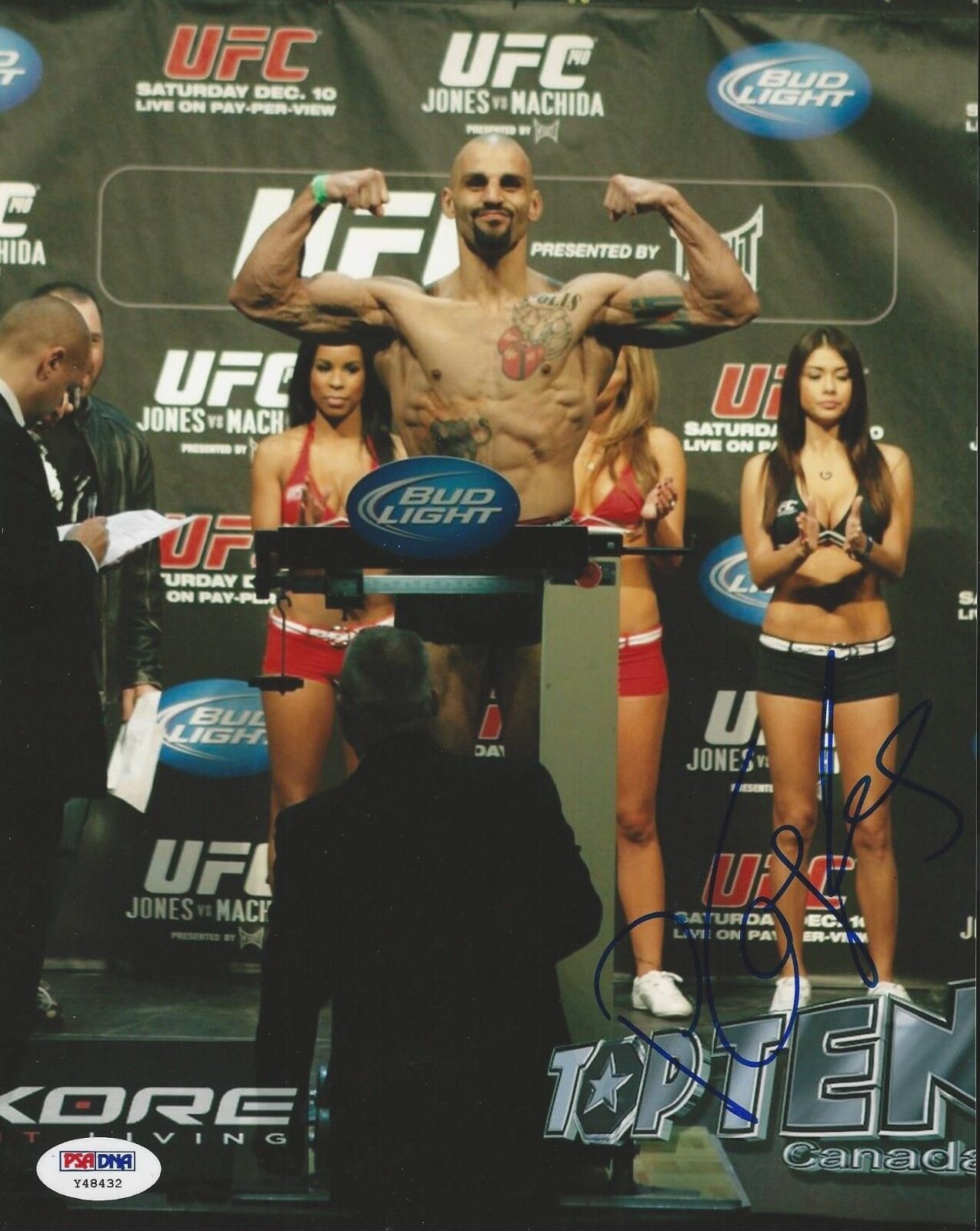 Costas Philippou UFC Fighter signed 8x10 Photo Poster painting PSA/DNA # Y48432