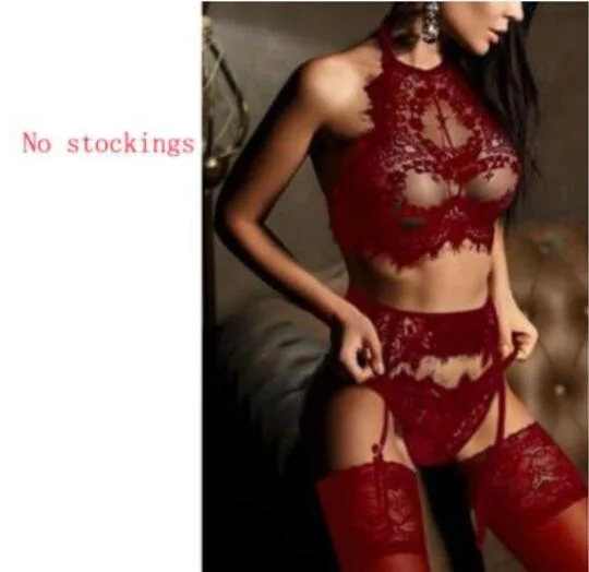 S-3XL Lingerie Sexy Hot Erotic Intimates Bra Sets Panty G-string Set Sexy Transparent Lingerie Lace Open Bra & Brief Sets