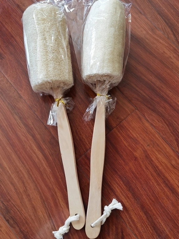 Retro Solid Color Wood Bath Brush/massage Brush 1 Piece