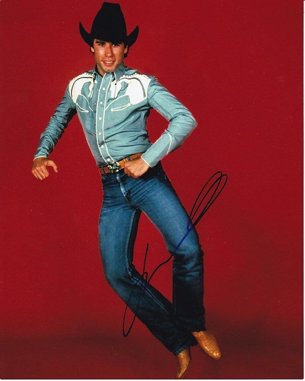 JOHN TRAVOLTA Signed Autographed URBAN COWBOY BUD Photo Poster painting