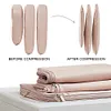 [US Local Warehouse] Space Saving Hanging Garment Bag w/ Self Compression Zipper Storage Bag(Pink L)