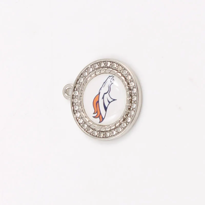 1 Piece 27.6*24.3mm Alloy Rhinestones Totem Pendant