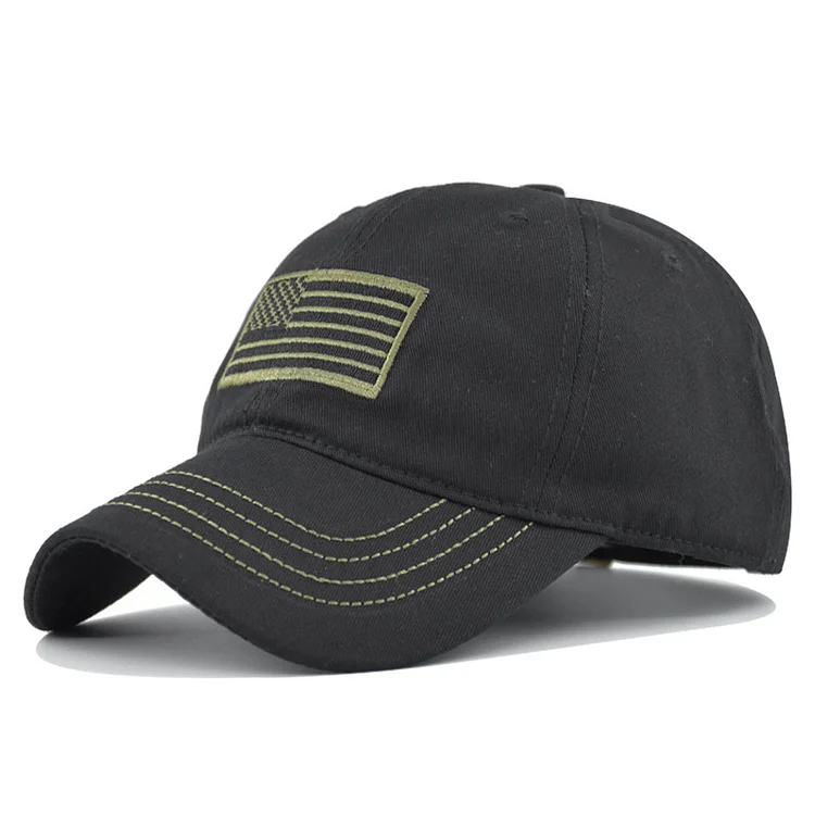 Cross-Border Alpine Cap Tactical Camouflage Baseball Cap Embroidered American Peaked Cap Spring And Autumn Sun-Poof Peaked Cap