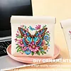 Diamond Painting Butterfly and Flower PU Storage Bag Coin Purse