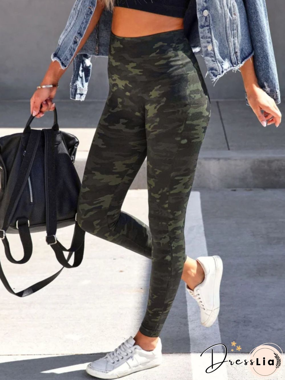 Casual Camo Printed Leggings Pants
