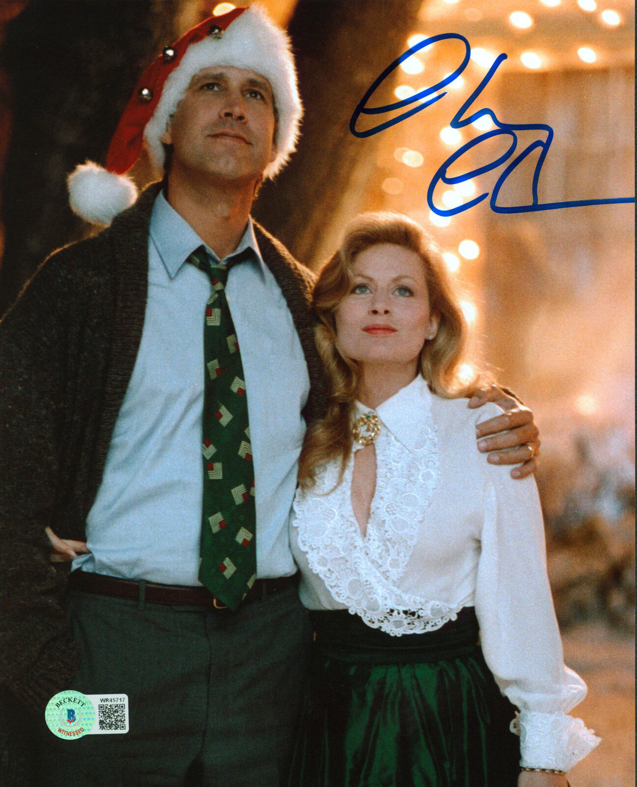 Chevy Chase Christmas Vacation Authentic Signed 8x10 Photo Poster painting w/ Beverly BAS Wit