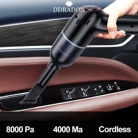 pornhint Pornhint 8000Pa Wireless Car Vacuum Cleaner Cordless Handheld Auto Vacuum Home & Car Dual Use Mini Vacuum Cleaner With Built-in Battrery